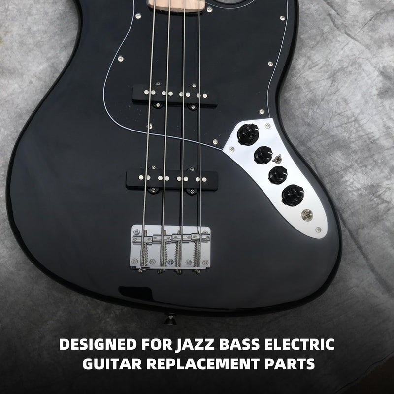 Domofa Prewired Control Plate Loaded Control Board with Wiring Harness Active/Passive Switchable for Jazz Bass Guitar Replacement Parts - Image 2